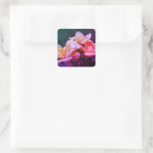 Bindwortels Floral Vierkante Sticker (Tas)