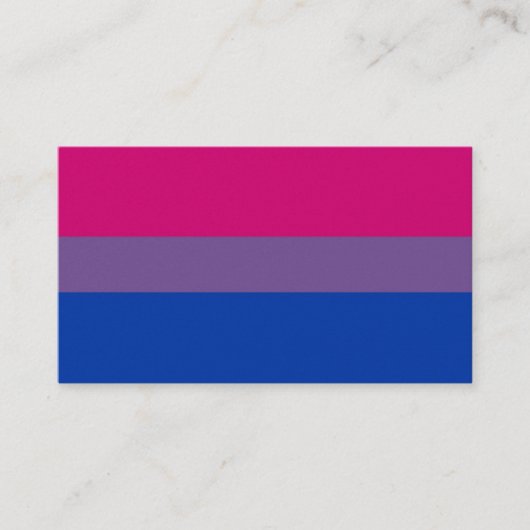 BiNet USA Bisexual Visitekaartje (Voorkant)