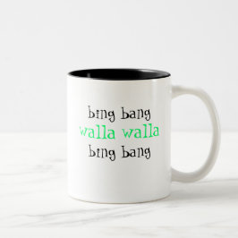 bing bang walla walla bing bang koffiekop tweekleurige koffiemok