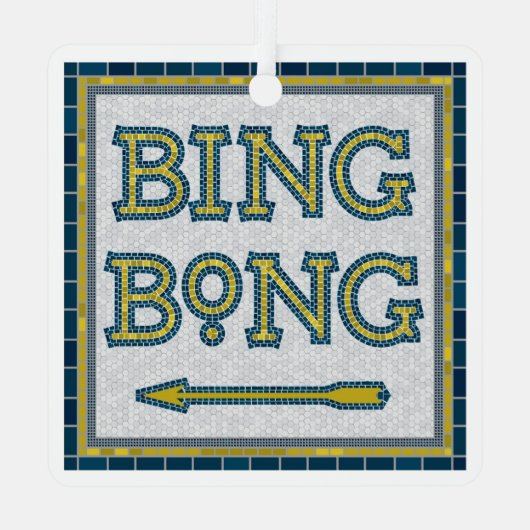 Bing Bong Subway Tile Ornament (Achterkant)