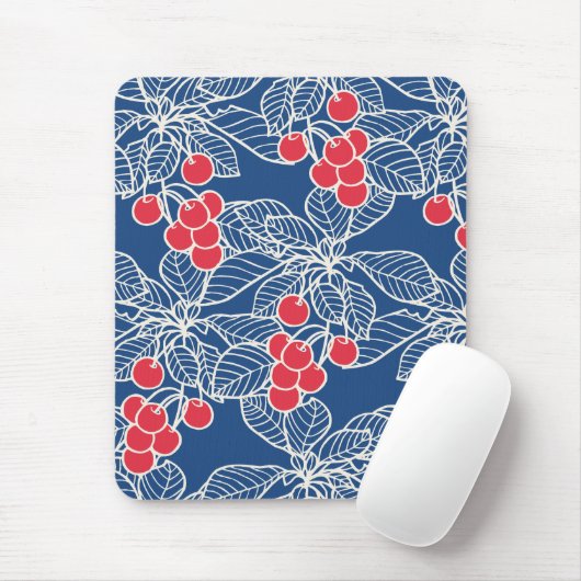 Bing Cherries Mousepad Muismat (Met muis)