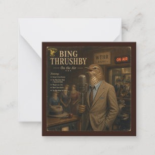 Bing Thrushby Album: een Parodie Notitiekaartje