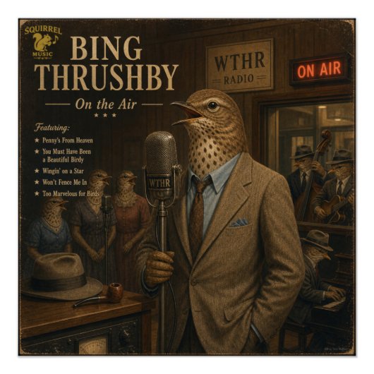 Bing Thrushby Album: een Parodie Perfect Poster (Voorkant)