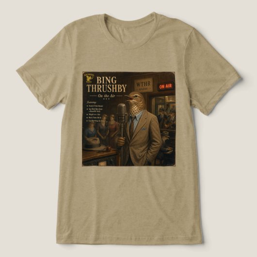 Bing Thrushby-album: een parodie Tri-Blend Shirt (Design voorkant)