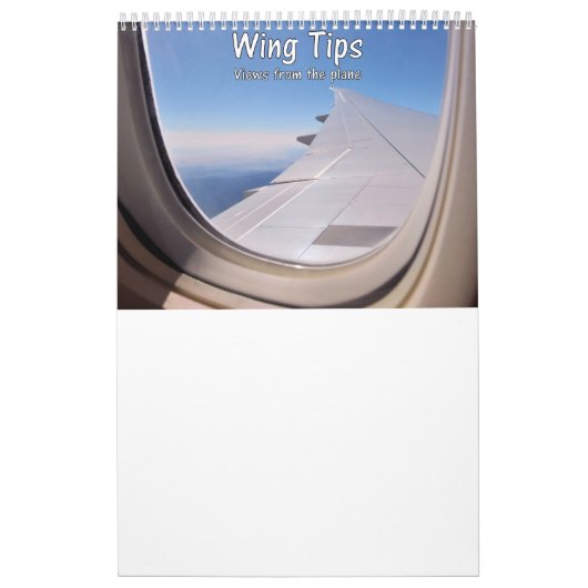 Bing Tips: uitzicht van het vliegtuig Kalender (Hoes)