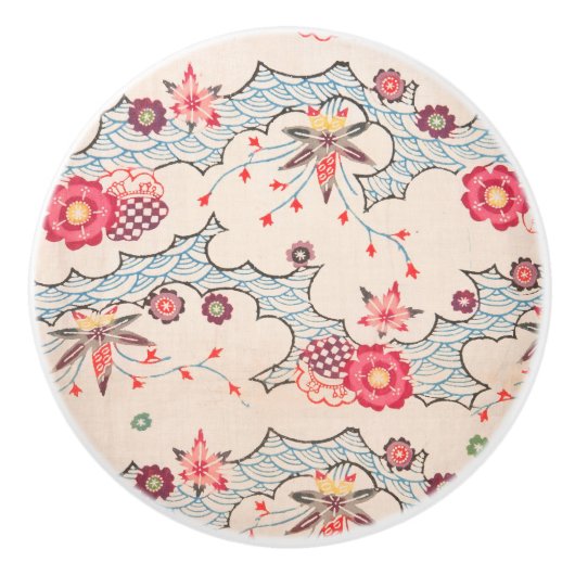 Bingata Bath Keramische Knop (Voorkant)