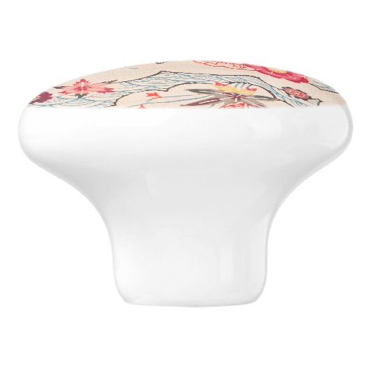 Bingata Bath Keramische Knop (Zijkant)