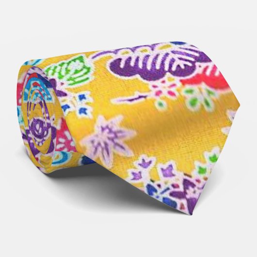 Bingata Stropdas goud (Opgerold)