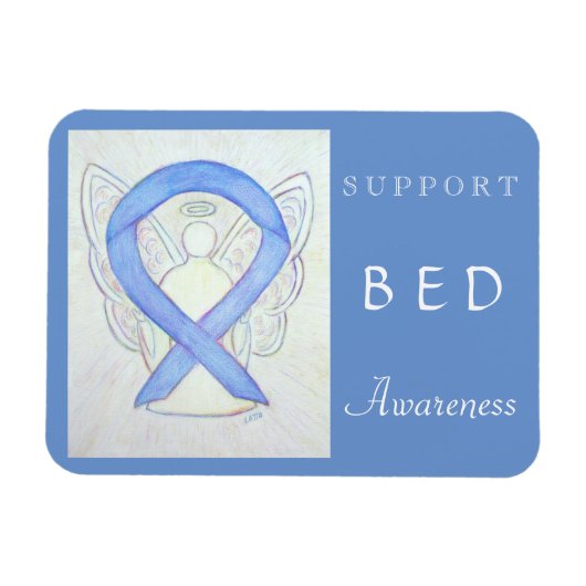Binge Eetstoornis (BED) Bewustheid Angel Magnet Magneet (Horizontaal)