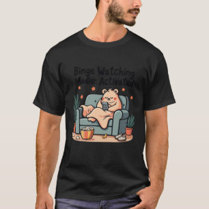 Binge kijken naar film geactiveerd grappige film M T-shirt
