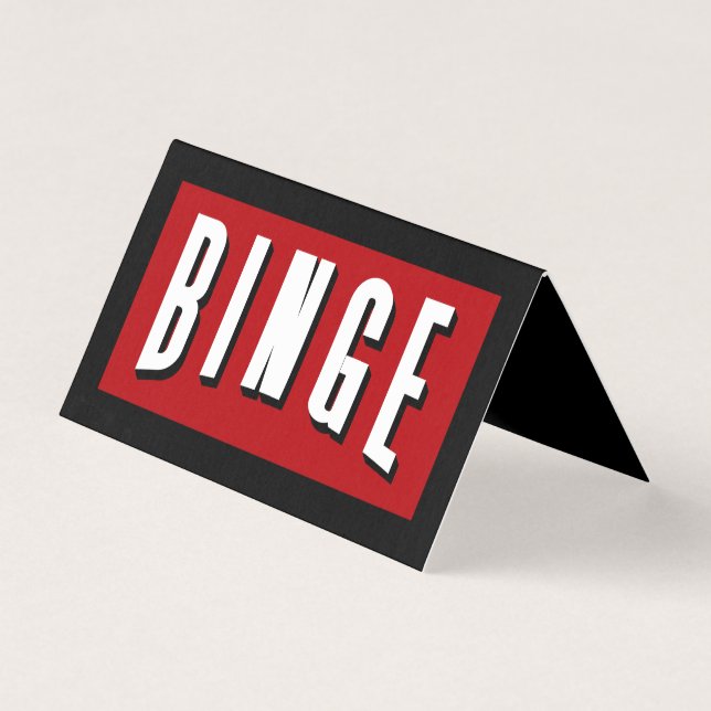Binge-reeks Flix Kaart (Voorkant)