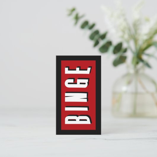 Binge-reeks Flix Visitekaartje (Staand voorkant)