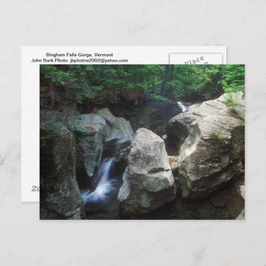 Bingham Herfsten gorge Vermont Briefkaart (Voorkant / Achterkant)