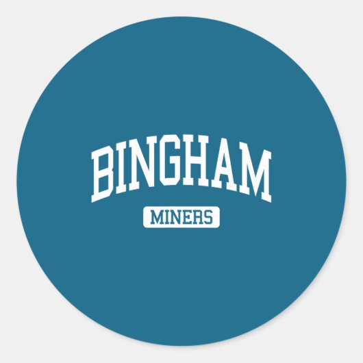 Bingham High School Hs Zuid Ronde Sticker (Voorkant)