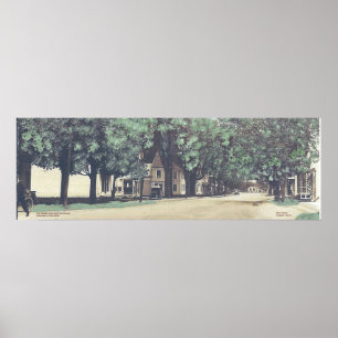 Bingham, Maine -  Main Street Uitzicht Poster