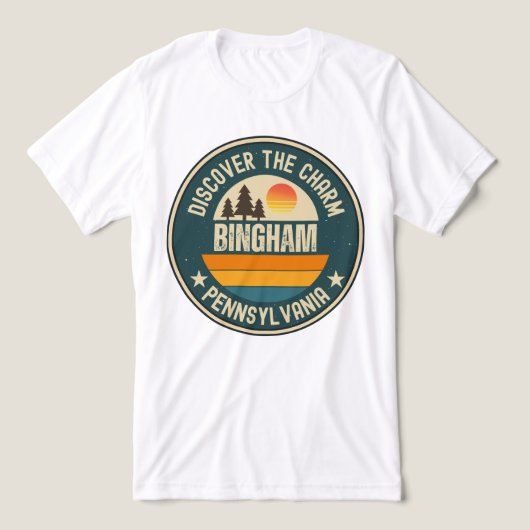 Bingham, Pennsylvania T-shirt (Design voorkant)