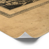 Binghamton New York 1882 Antiek Panorama Poster (Hoek)