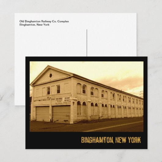 Binghamton New York Briefkaart (Voorkant / Achterkant)