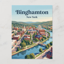 Binghamton, New York Briefkaart