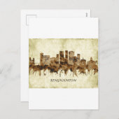 Binghamton New York Cityscape Feestdagenkaart (Voorkant / Achterkant)