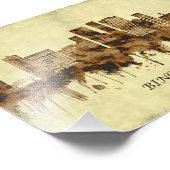 Binghamton New York Cityscape Foto Afdruk (Hoek)