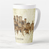 Binghamton New York Cityscape Latte Mok (Rechterhoek)