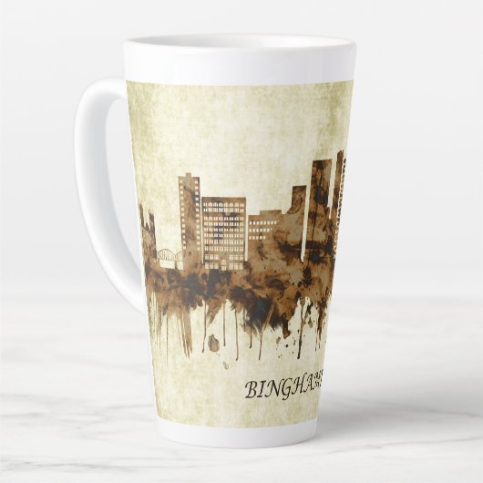 Binghamton New York Cityscape Latte Mok (Linkerhoek)