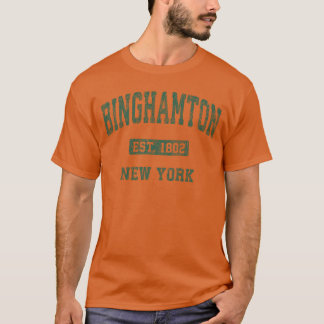 Binghamton New York NY Vintage Atletiek Sport Des T-shirt