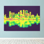 Binghamton New York Skyline Canvas Afdruk (Insitu (Houten vloer))