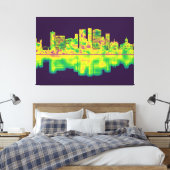 Binghamton New York Skyline Canvas Afdruk (Insitu (Slaapkamer))