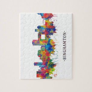 Binghamton New York Skyline Legpuzzel