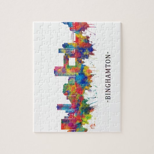 Binghamton New York Skyline Legpuzzel (Verticaal)