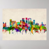 Binghamton New York Skyline Poster (Voorkant)