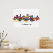 Binghamton New York Skyline Poster (Keuken)