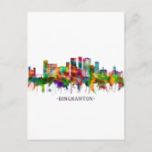 Binghamton New York Skyline Uitnodiging Briefkaart (Voorkant)
