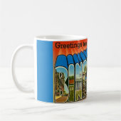 Binghamton NY Vintage Ansichtkaart Mok (Links)