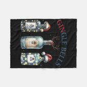 Bingle Bells Grappige Gin Gin Bellen Kerstboom Me Fleece Deken (Voorkant (Horizontaal))
