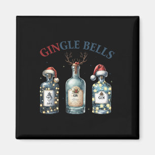 Bingle Bells Grappige Gin Gin Bellen Kerstboom Me Magneet