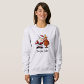 Bingle Jells Santa & Rudolph Holiday Sweatshirt (Voorkant volledig)