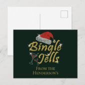 Bingle Jells Tipsy Kerstmis Briefkaart (Voorkant / Achterkant)