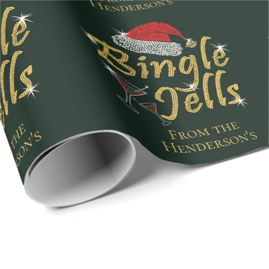 Bingle Jells Tipsy Kerstmis Cadeaupapier (Rol Hoek)