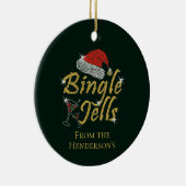 Bingle Jells Tipsy Kerstmis Keramisch Ornament (Rechts)