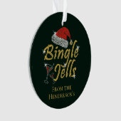 Bingle Jells Tipsy Kerstmis Ornament (voorkant)