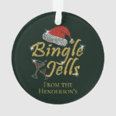 Bingle Jells Tipsy Kerstmis Ornament (achterkant)