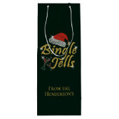 Bingle Jells Tipsy Kerstmis Wijn Cadeautas (Achterkant)