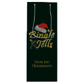 Bingle Jells Tipsy Kerstmis Wijn Cadeautas (Voorkant)