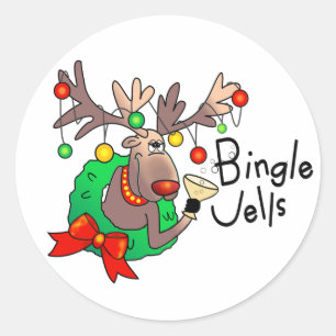 BINGLE JELLS VAN SHARON SHARPE RONDE STICKER