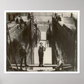 Bingley Five Rise Staircase Locks Poster (Voorkant)