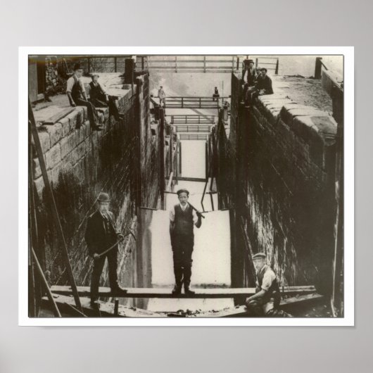 Bingley Five Rise Staircase Locks Poster (Voorkant)