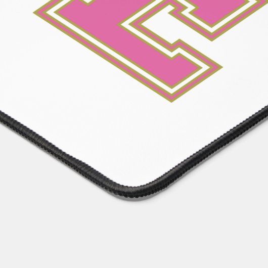 Bingo 21ste Verjaardag Schattige Roze en Wit Bureaumat (Hoek)